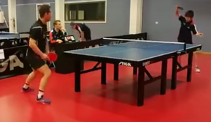 Gute Abwehr beim Tischtennis