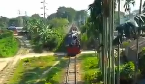 Eine Zugfahrt in Indien