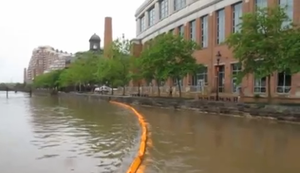 Den Müll aus dem Fluss holen