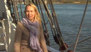 Kurzes Interview auf dem Schiff