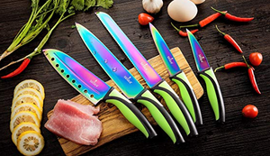 Messer mit Regenbogeneffekt
