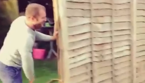 Belastungstest für den Gartenzaun