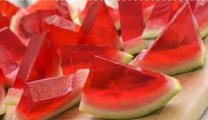 Wassermelonen Wackelpudding