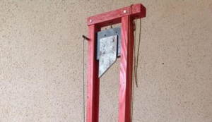 Eine Guillotine