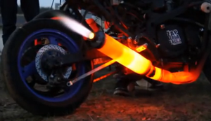 Mal den Auspuff aufglühen lassen