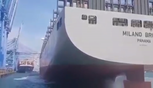 Mit dem Containerschiff anlegen