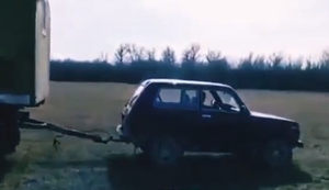 Mit dem Lada einen Anhänger ziehen