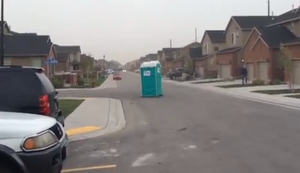 Mit dem Klo unterwegs