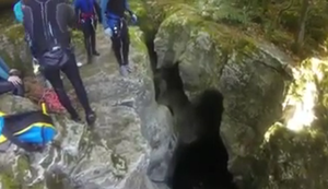 Ganz vorsichtig am Rand!