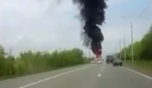 Brennender Truck Brennender Truck