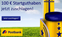 Tipp! 100 Euro geschenkt von der Postbank