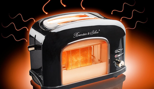 Schicker Toaster mit Sichtfenster