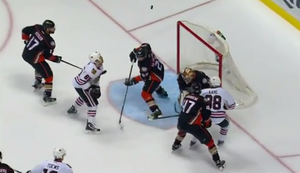 Kopfpucktor beim Eishockey Kopfpucktor beim Eishockey