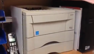 Drucker mit Auffangtechnik