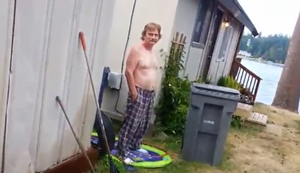 Betrunkener im Garten Betrunkener im Garten