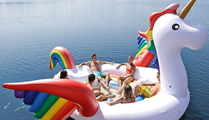 Riesige Einhorn-Party-Insel