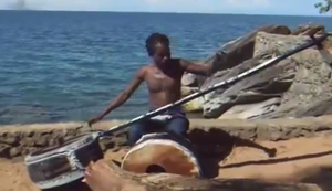 Ein-Mann-Band am Strand Ein-Mann-Band am Strand