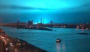 Lichtblitze über New York