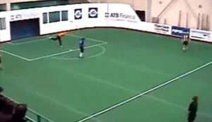 Kurioses Tor beim Hallenturnier Kurioses Tor beim Hallenturnier