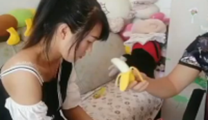 Kleiner Spaß mit einer Banane