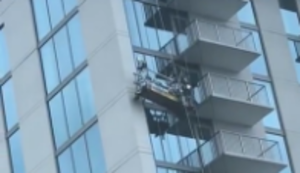 Fensterputzer leben sehr gefährlich