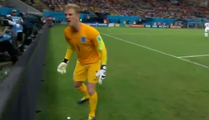 Englischer Nationaltorwart hat es eilig Englischer Nationaltorwart hat es eilig