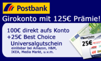 Jetzt ganz einfach 125 Euro abstauben!