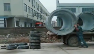 Betonrohr abladen wie ein Profi