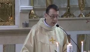 Singender Priester aus Irland